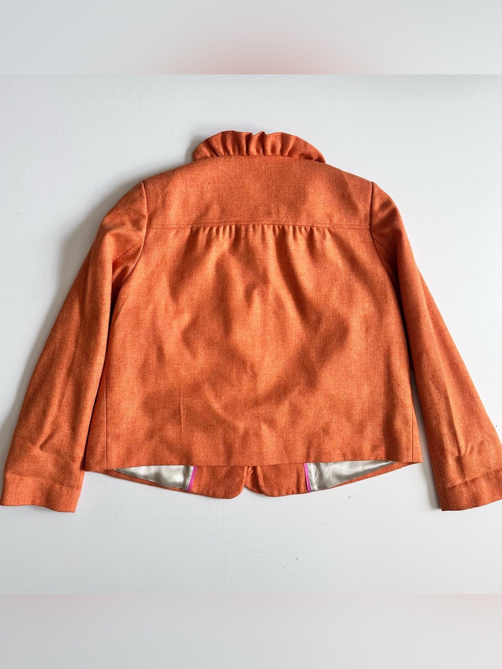 J Crew Herringbone Fiona Blazer Wool Jacket Size 12 - Picture 4 of 5